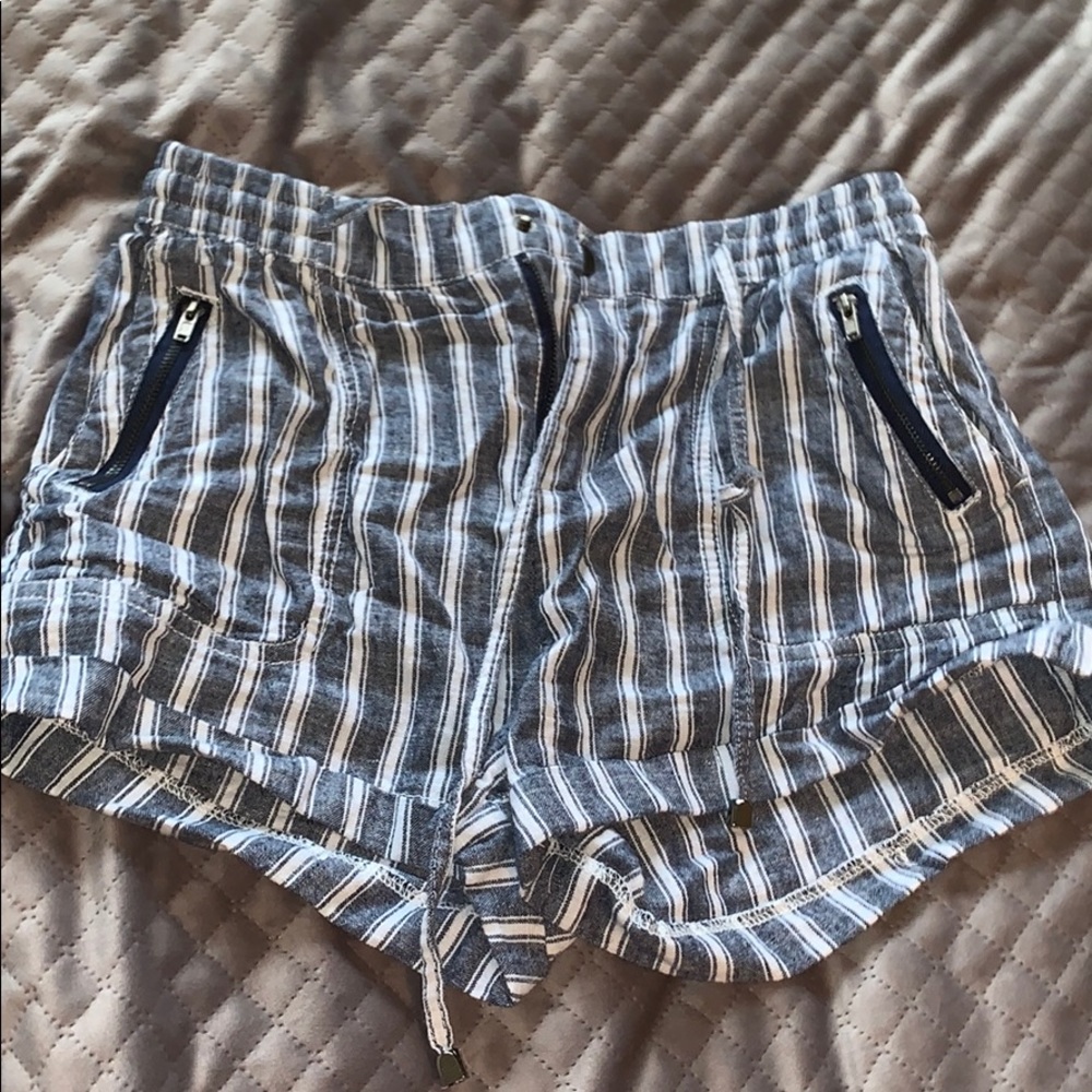cute blue striped shorts